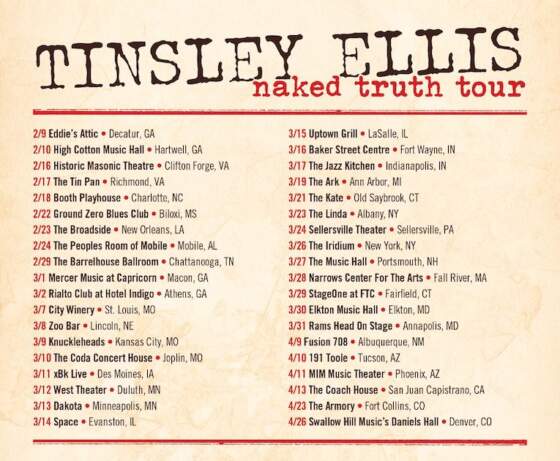 Tinsley Ellis Announces Massive 2024 Naked Truth Solo Acoustic Tour