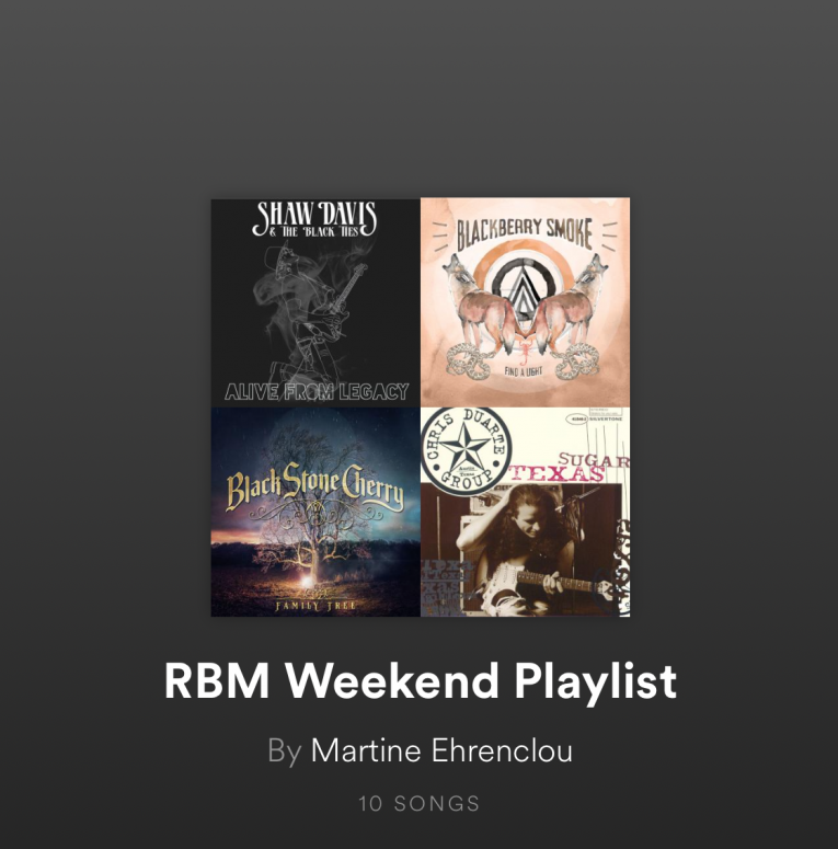 RBM Weekend Playlist, Rock and Blues Muse, Martine Ehrenclou