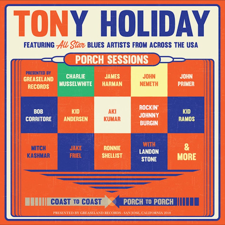Review, Tony Holiday, Porch Sessions, Mike O'Cull, Rock and Blues Muse
