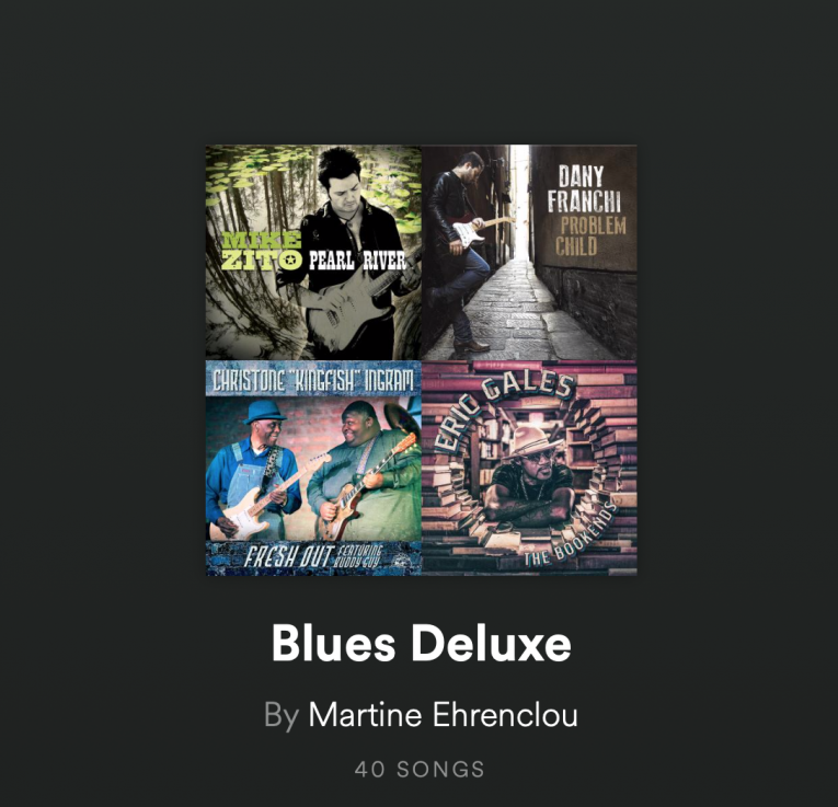 Blues Deluxe Playlist, Rock and Blues Muse, Martine Ehrenclou