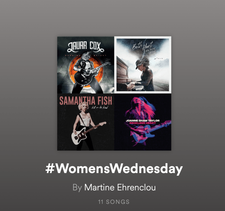 Great Female Rock and Blues Artists, playlist, information, Rock and Blues Muse, Martine Ehrenclou
