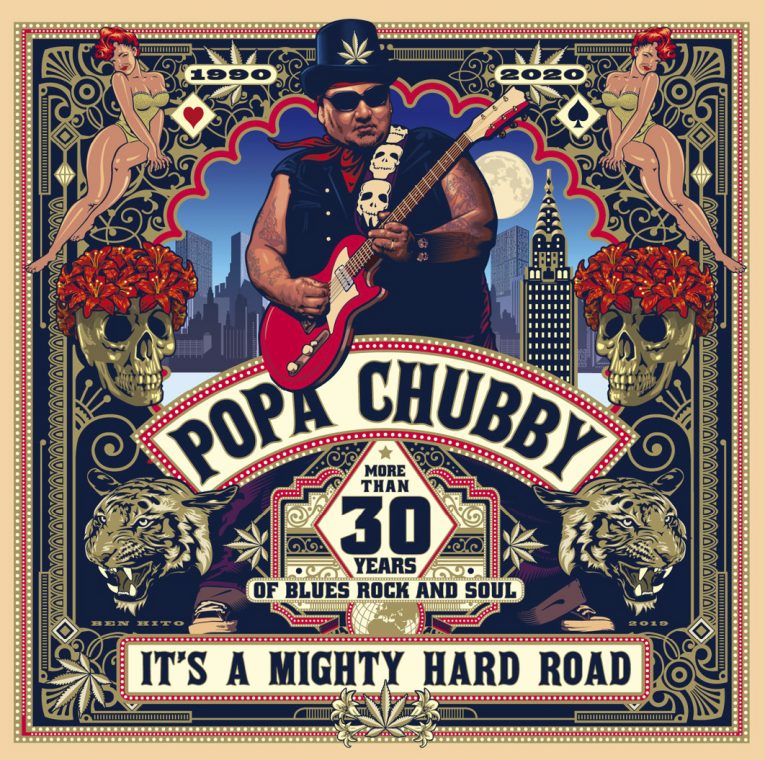 Popa Chubby, It's A Mighty Hard Road, album review, Rock and Blues Muse