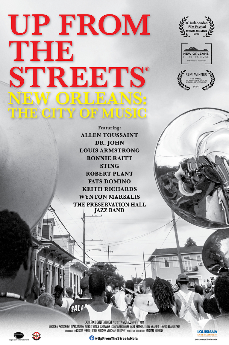 Virtual cinema release, New Orleans documentary, Up From The Streets: New Orleans The City of Music, starts May 15, Rock and Blues Muse