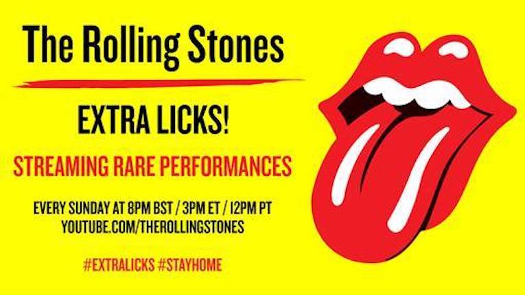 The Rolling Stones, "Extra Licks", streaming rare performances, Rock and Blues Muse