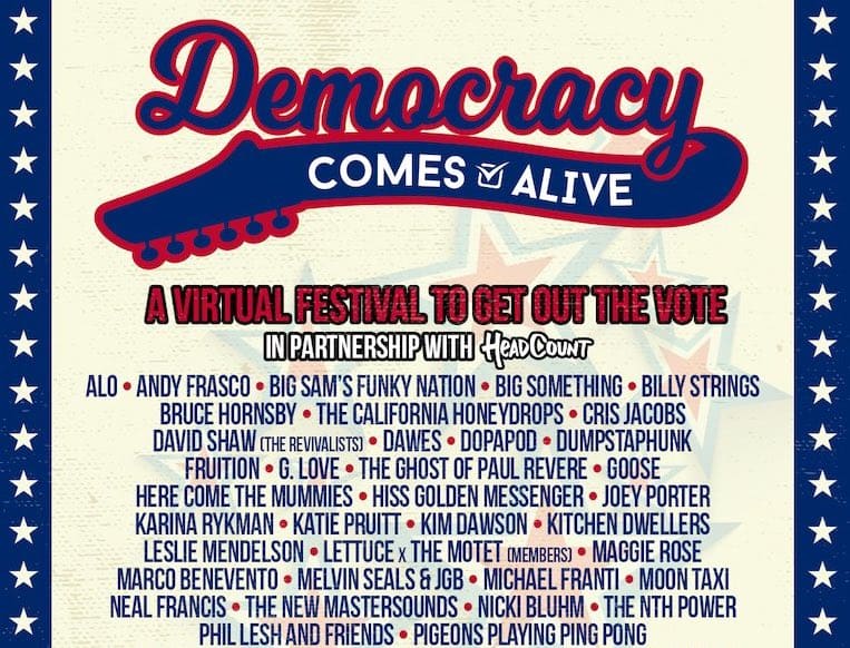 ‘Democracy Comes Alive’ Virtual Music Festival image poster cover