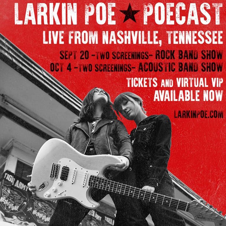 Larkin Poe Live Stream Shows graphic image