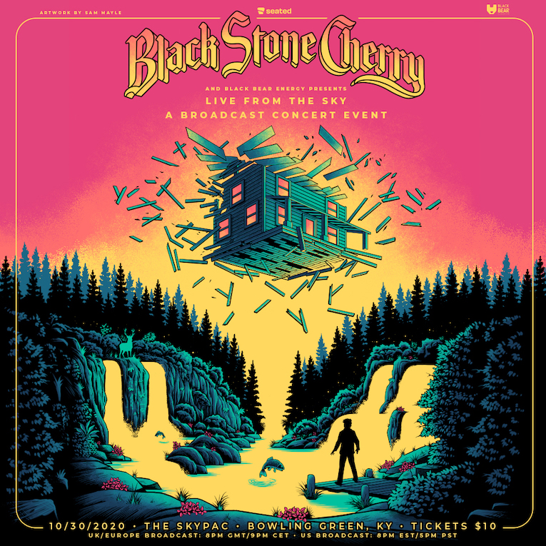Black Stone Cherry Live From The Sky livestream event flyer cover