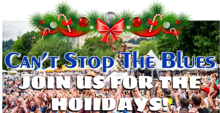 ‘Can’t Stop the Blues’ Holiday Livestream Shows flyer