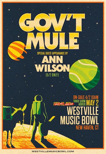 Gov't Mule Ann Wilson show flyer