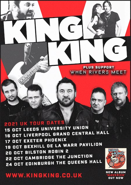 King King When Rivers Meet tour flyer