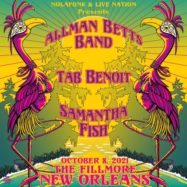 Allman Betts Band, Tab Benoit & Samantha Fish To Perform at 9th Annual NolaFunk Jazz Fest New Orleans flyer