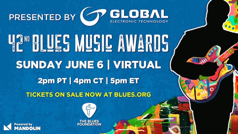 Winners of the 42nd Blues Music Awards To Be Announced June 6, 2021 4pm Virtual Celebration flyer