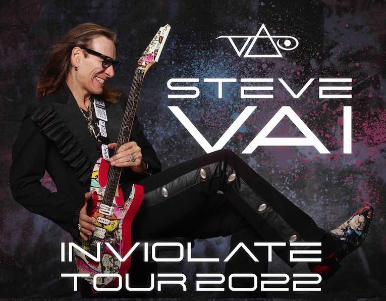 Steve Vai 2022 U.S. Tour poster