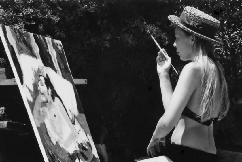 Joni Mitchell Painting-1969, Laurel Canyon, Los Angeles CA
