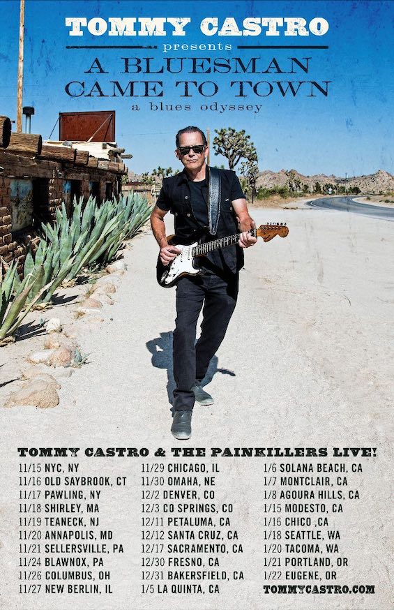 Tommy Castro A Bluesman Came To Town tour flyer