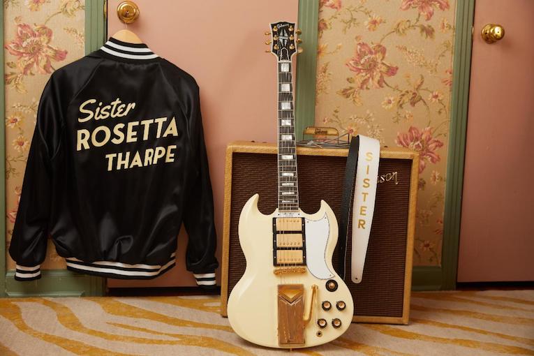 Sister Rosetta Tharpe jacket with 60th Anniversary 1961 Les Paul SG Custom photo