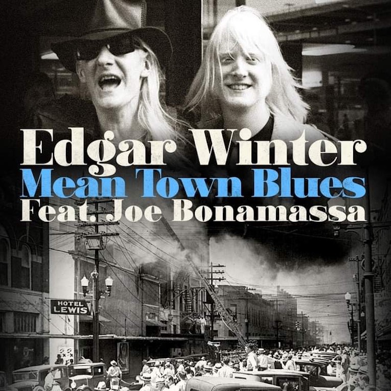Edgar Winter Mean Town Blues Johnny Winter single image