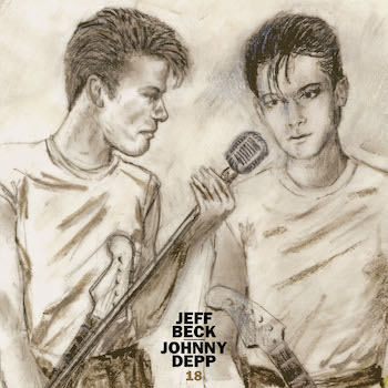 Jeff beck and Johnny Depp, 18, album cover 