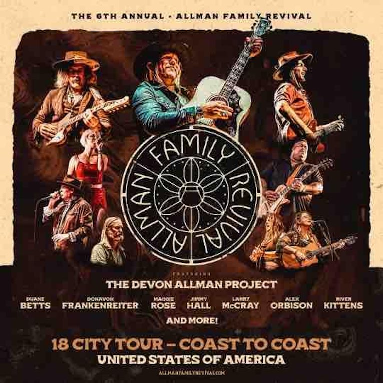 Sixth Allman Family Revival Tour flyer