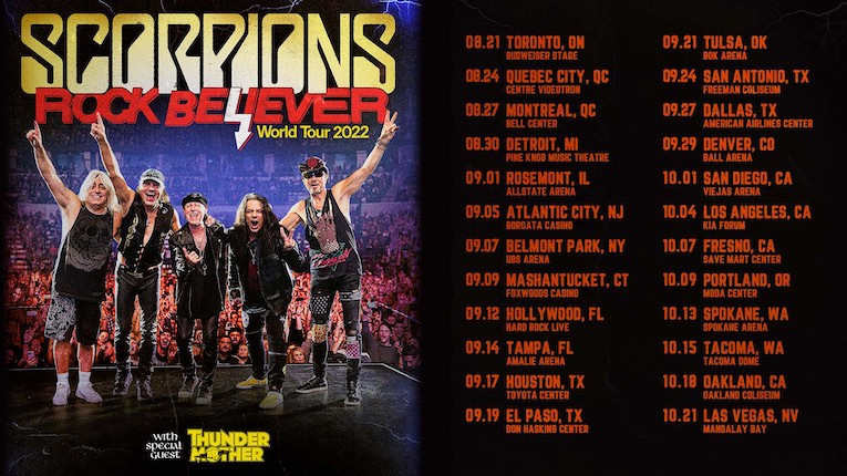 Thundermother, Scorpions, Tour Flyer