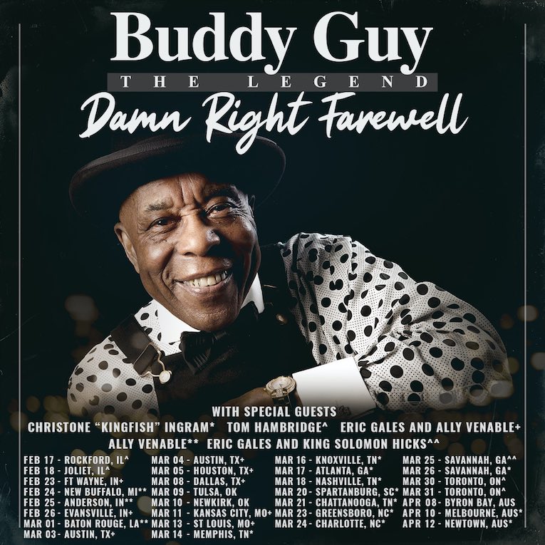 Buddy Guy damn Right Farewell Tour flyer
