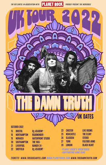 The Damn Truth, tour flyer
