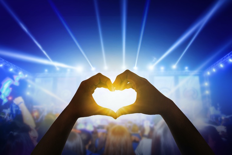 concert, hands making heart photo, How You Can Give Back To The Musicians You Love