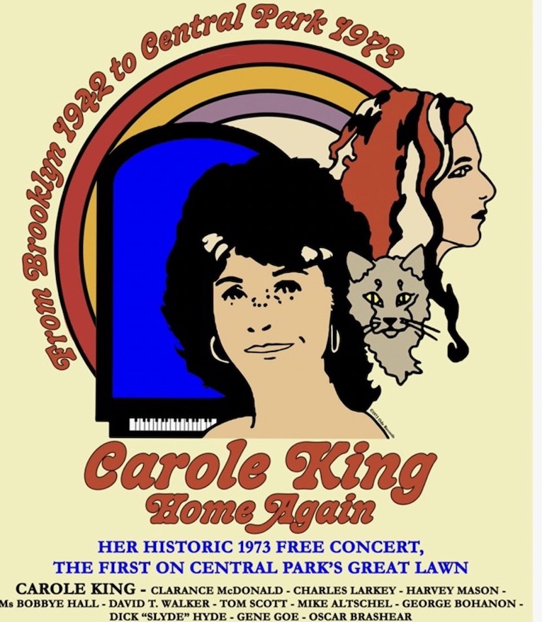 Carole King’s Home Again: Live In Central Park Concert Documentary To Premiere January 19, flyer