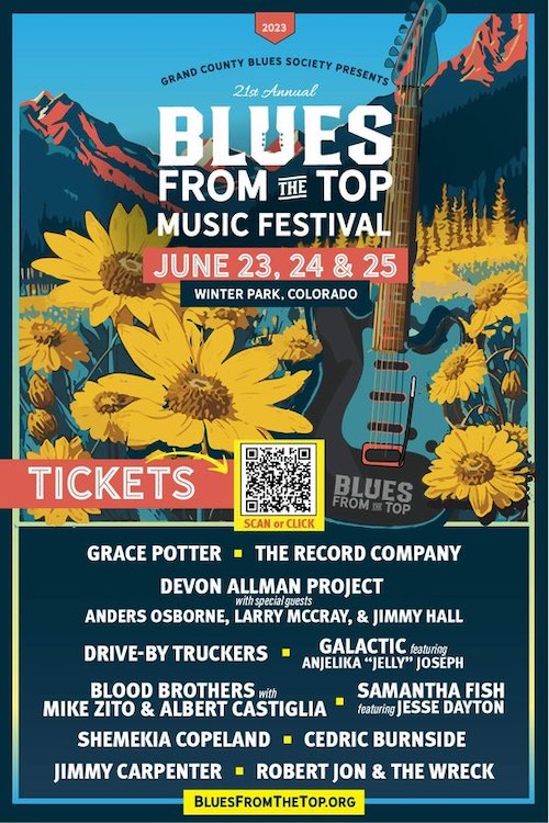 Blues From The Top Music Festival, flyer