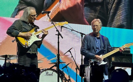 Sonny Landreth, Eric Clapton, photo, Crossroads Guitar festival
