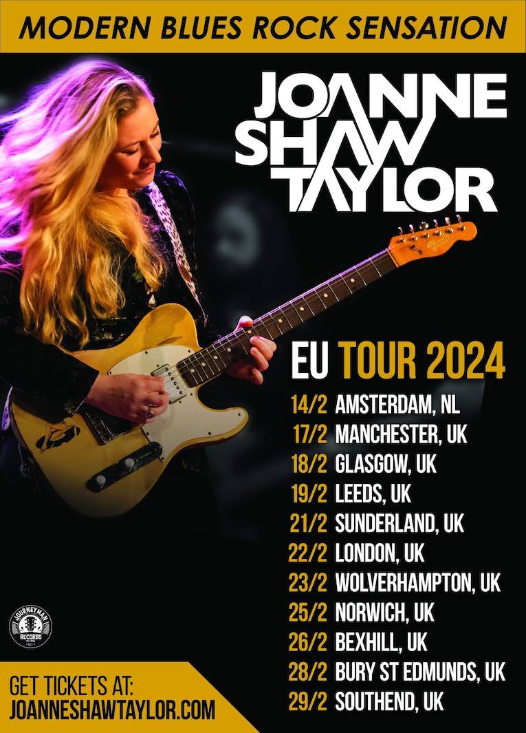 Joanne Shaw Taylor, tour dates flyer