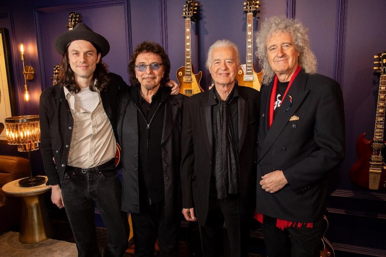 Gibson Garage London, photo, James Bay, Tony Iommi, Jimmy Page, Brain May 
