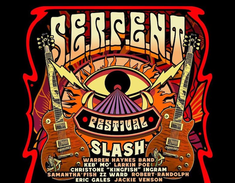 Slash S.E.R.P.E.N.T. Blues Festival All-Star Lineup, festival flyer