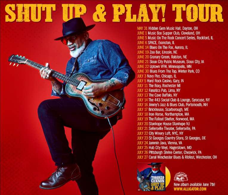 Toronzo Cannon, Shut Up And Play! Tour, tour flyer