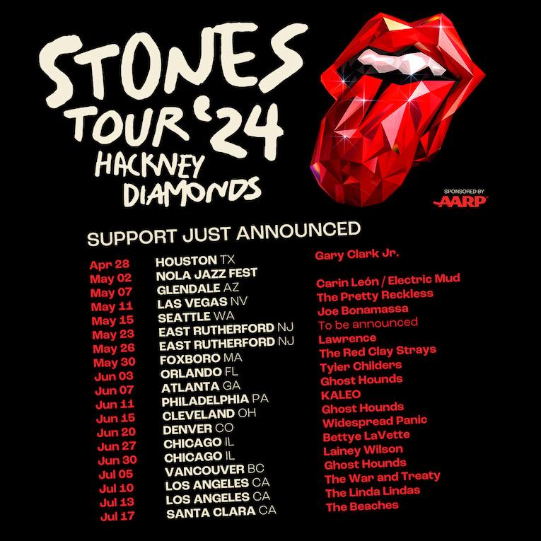 The Rolling Stones '24 Hackney Diamonds' Tour, flyer