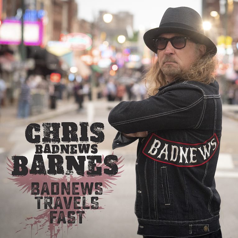 Chris Bad News Barnes, Bad News Travels Fast, album cover front 