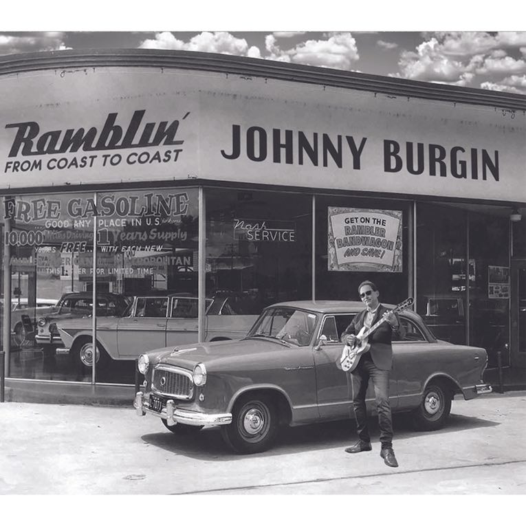 Johnny Burgin, 'Ramblin’ from Coast to Coast', album cover 