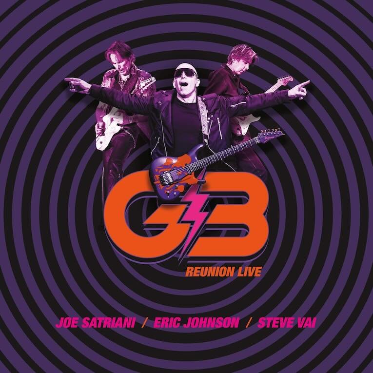 Joe Satriani, Eric Johnson and Steve Vai, 'G3 Reunion Live', album cover